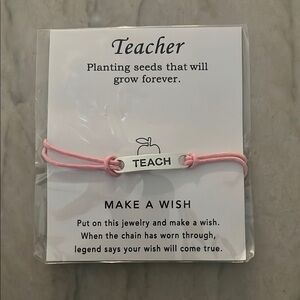 Target teacher bracelet